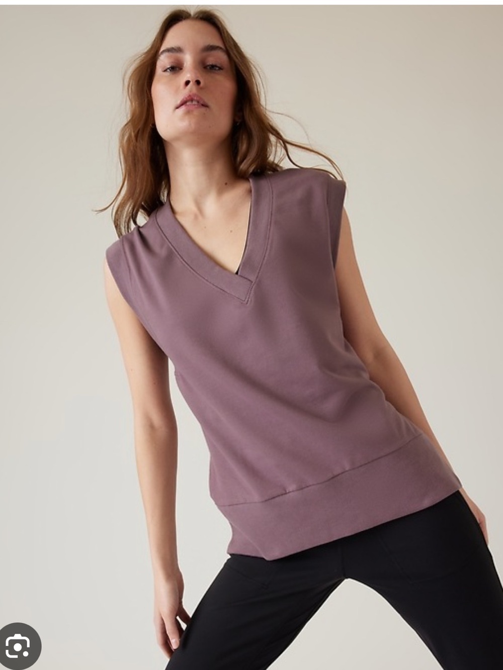 Athleta Retroterry V-Neck Sweatshirt Tees - 2 for 1